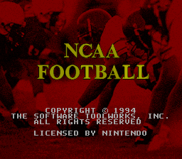 NCAA Football (USA) Title Screen